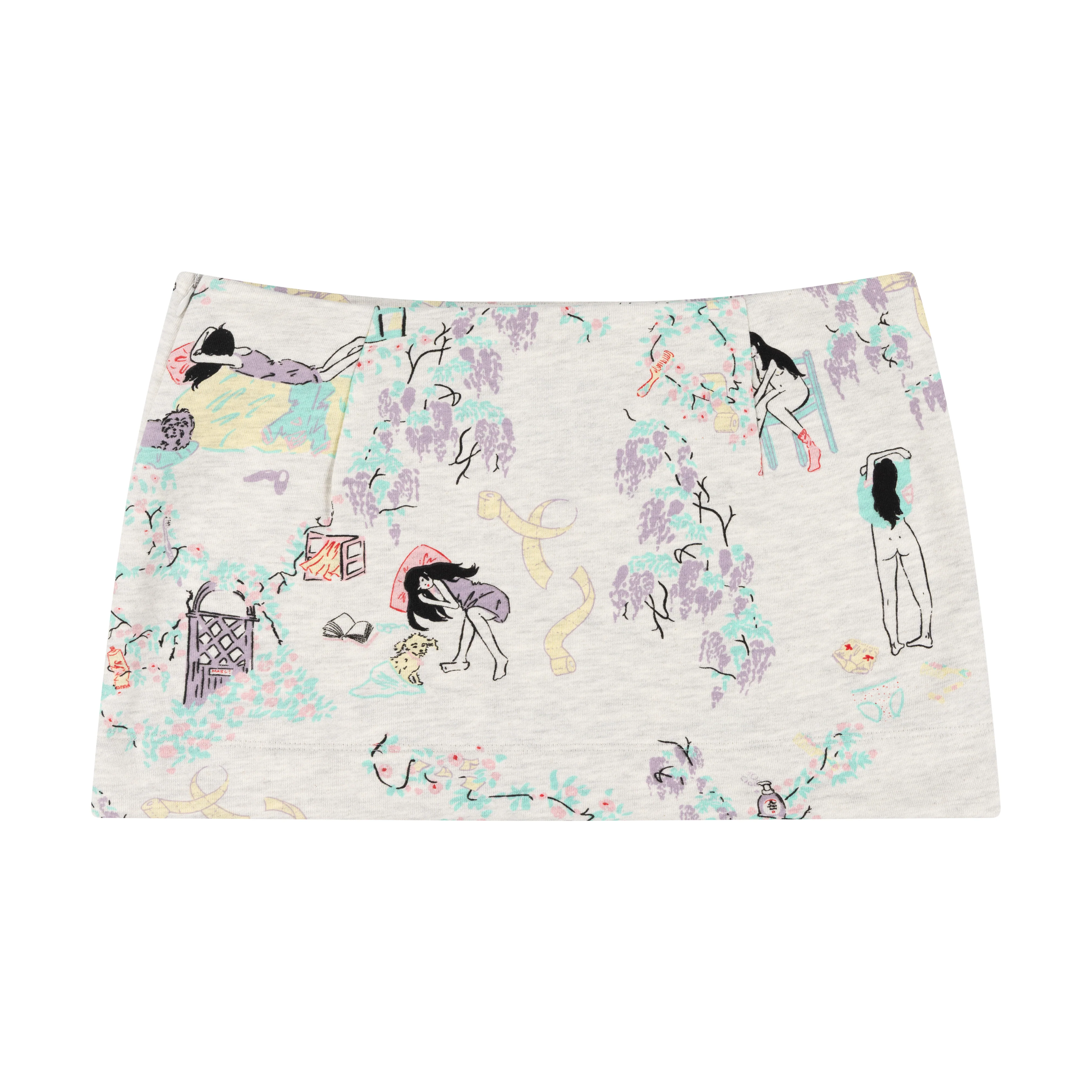 GREY DAY IN THE LIFE MINI SKIRT - Image 3