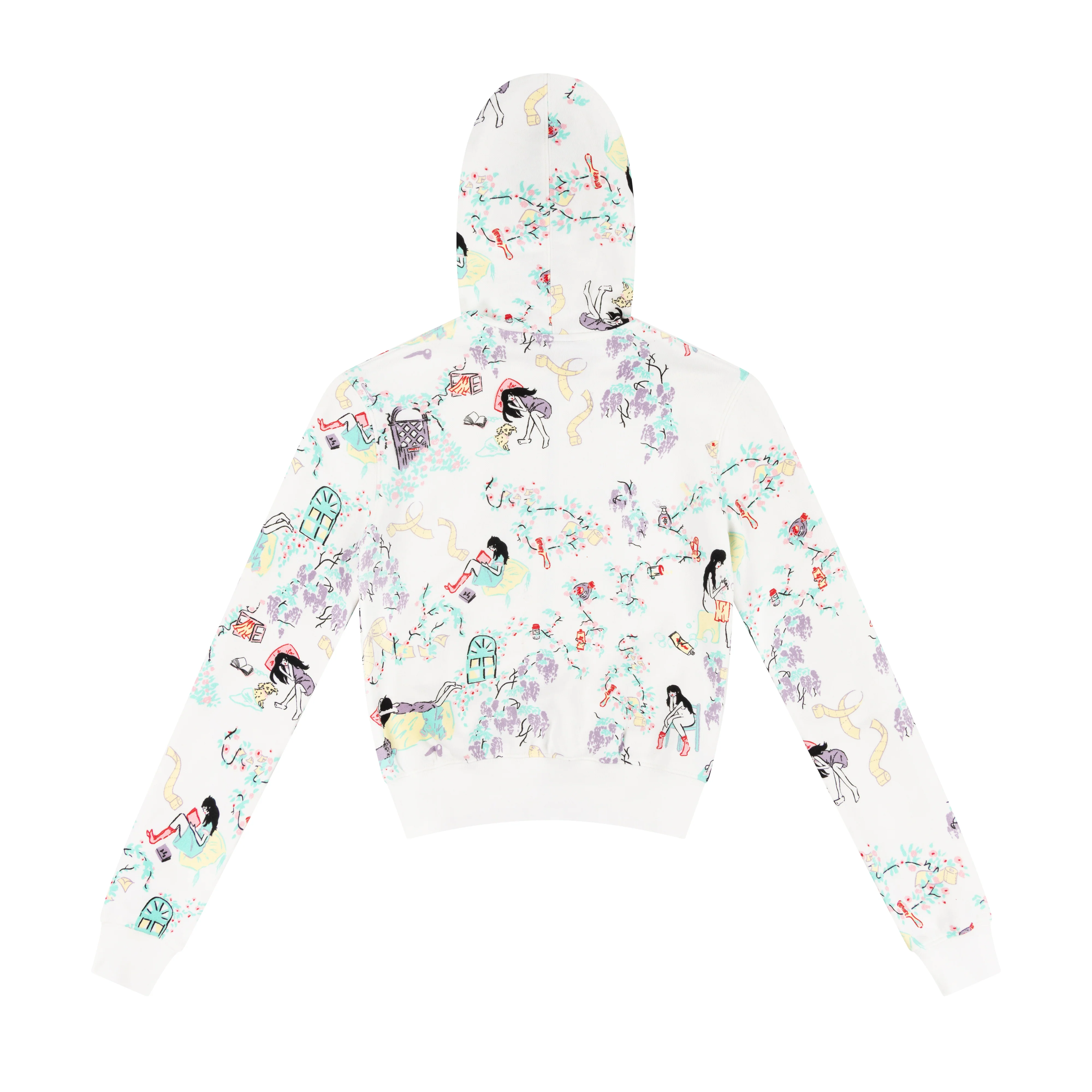 WHITE DAY IN THE LIFE SHRUNK BABY HOODIE - Image 3