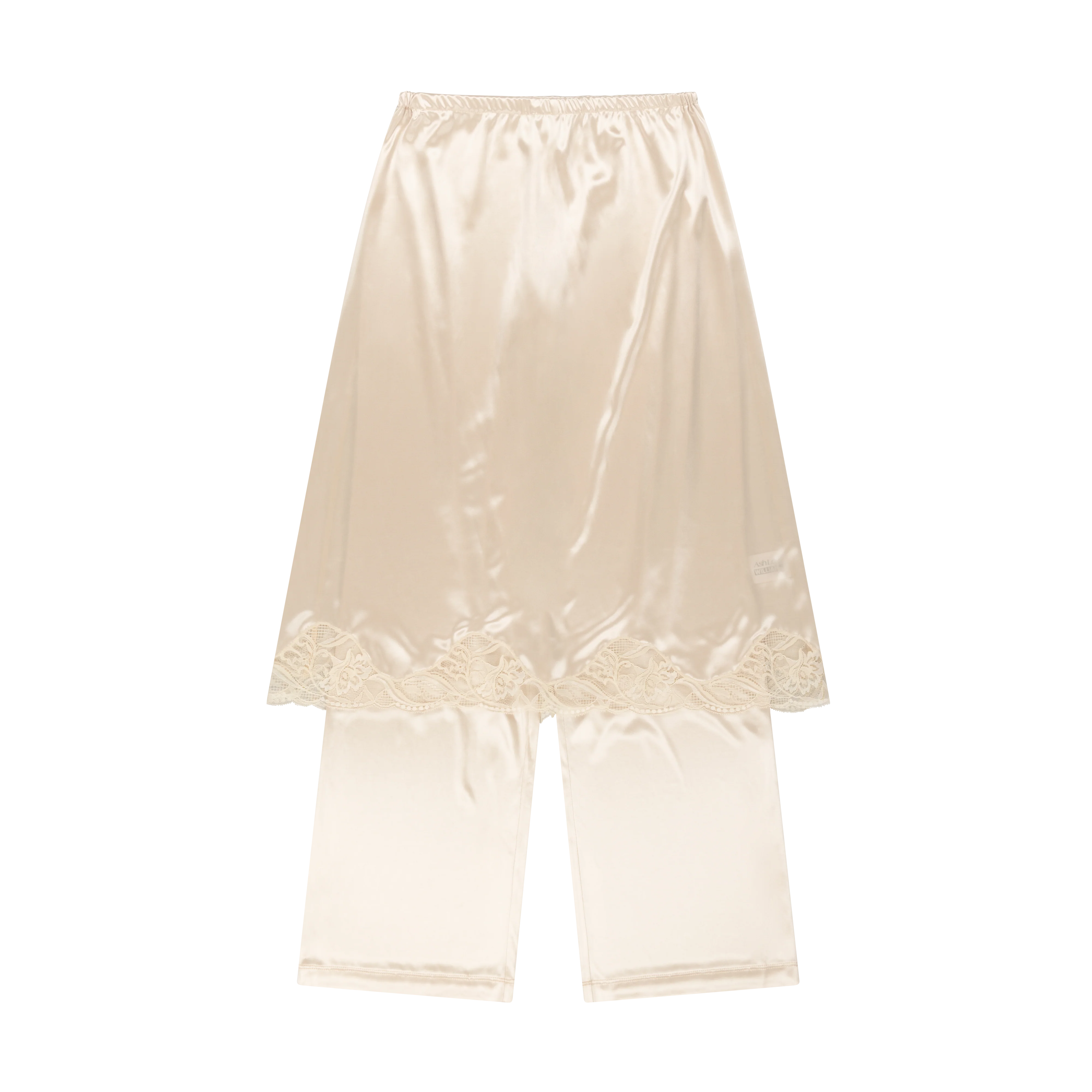 BEIGE LINGERIE TROUSERS