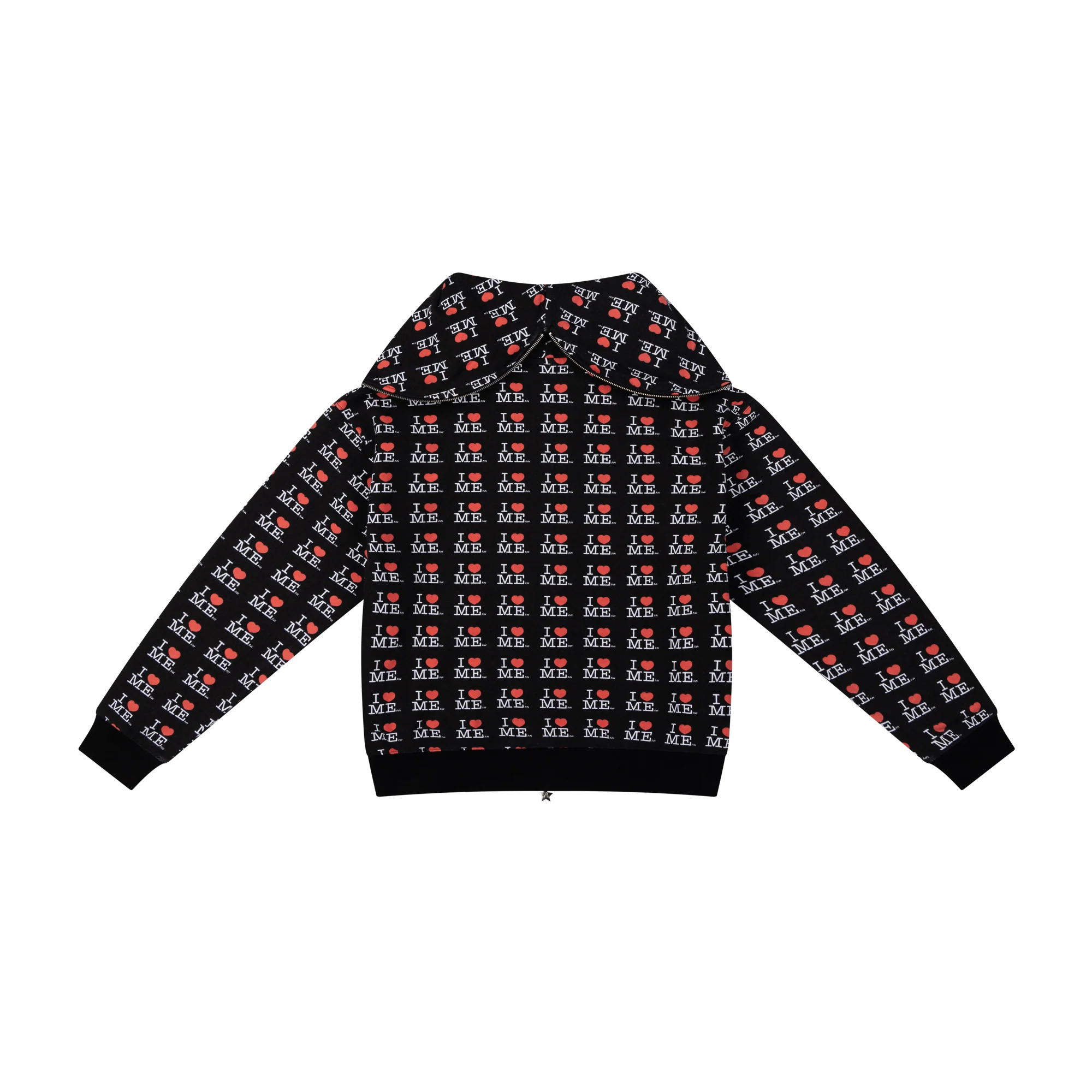BLACK I HEART ME BUTTERFLY HOODIE - Image 3