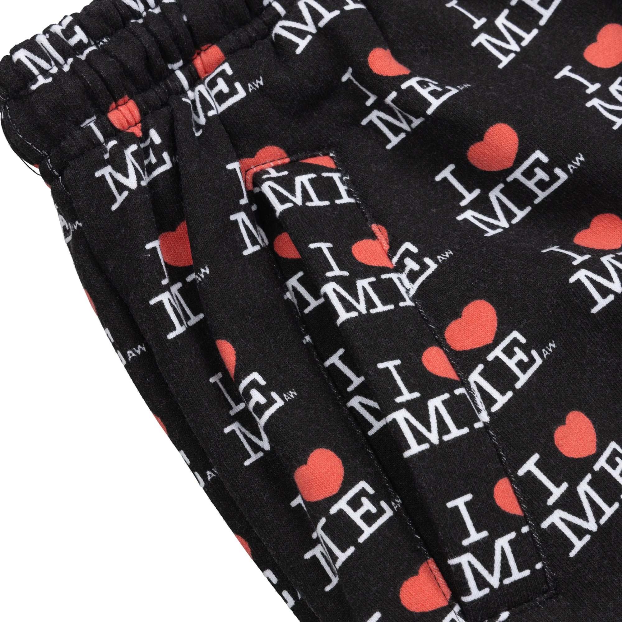 BLACK I HEART ME JOGGERS - Image 3