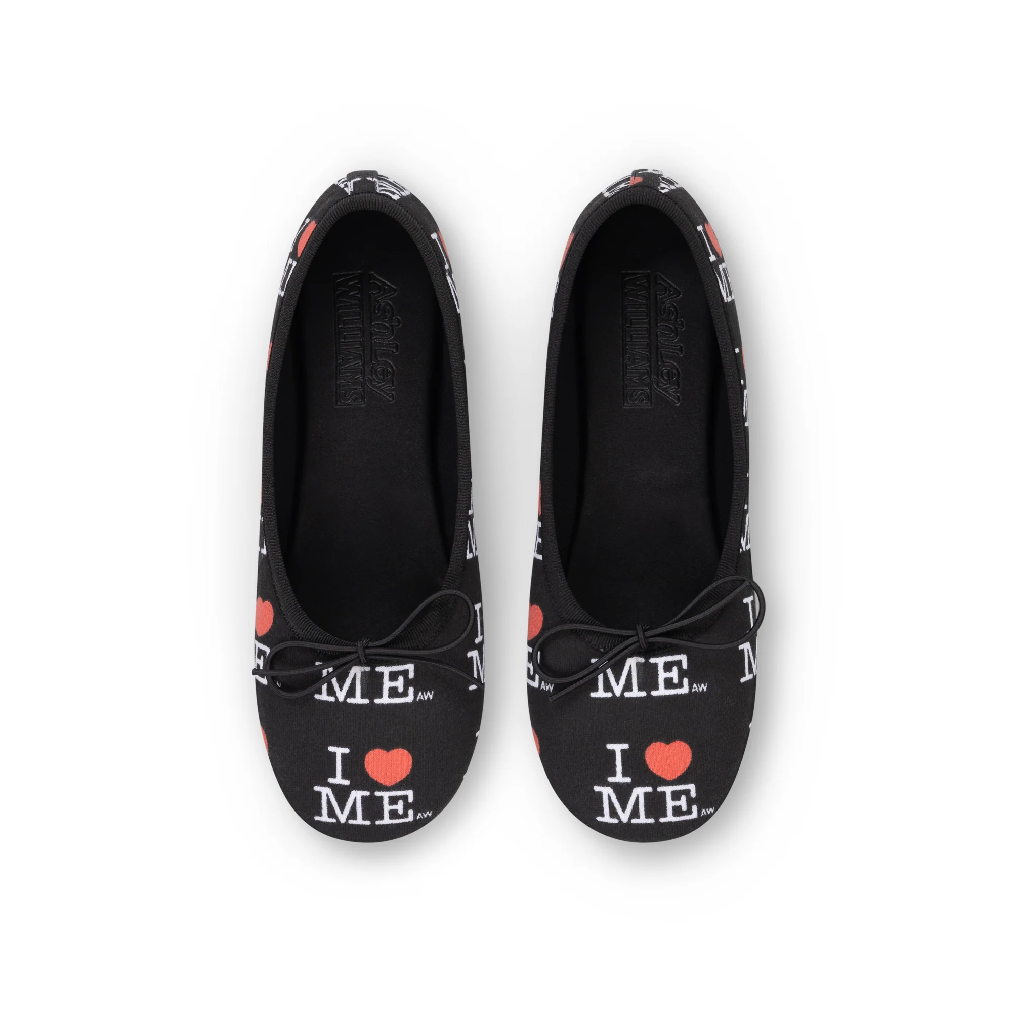 BLACK I HEART ME MELODY FLATS - Image 2