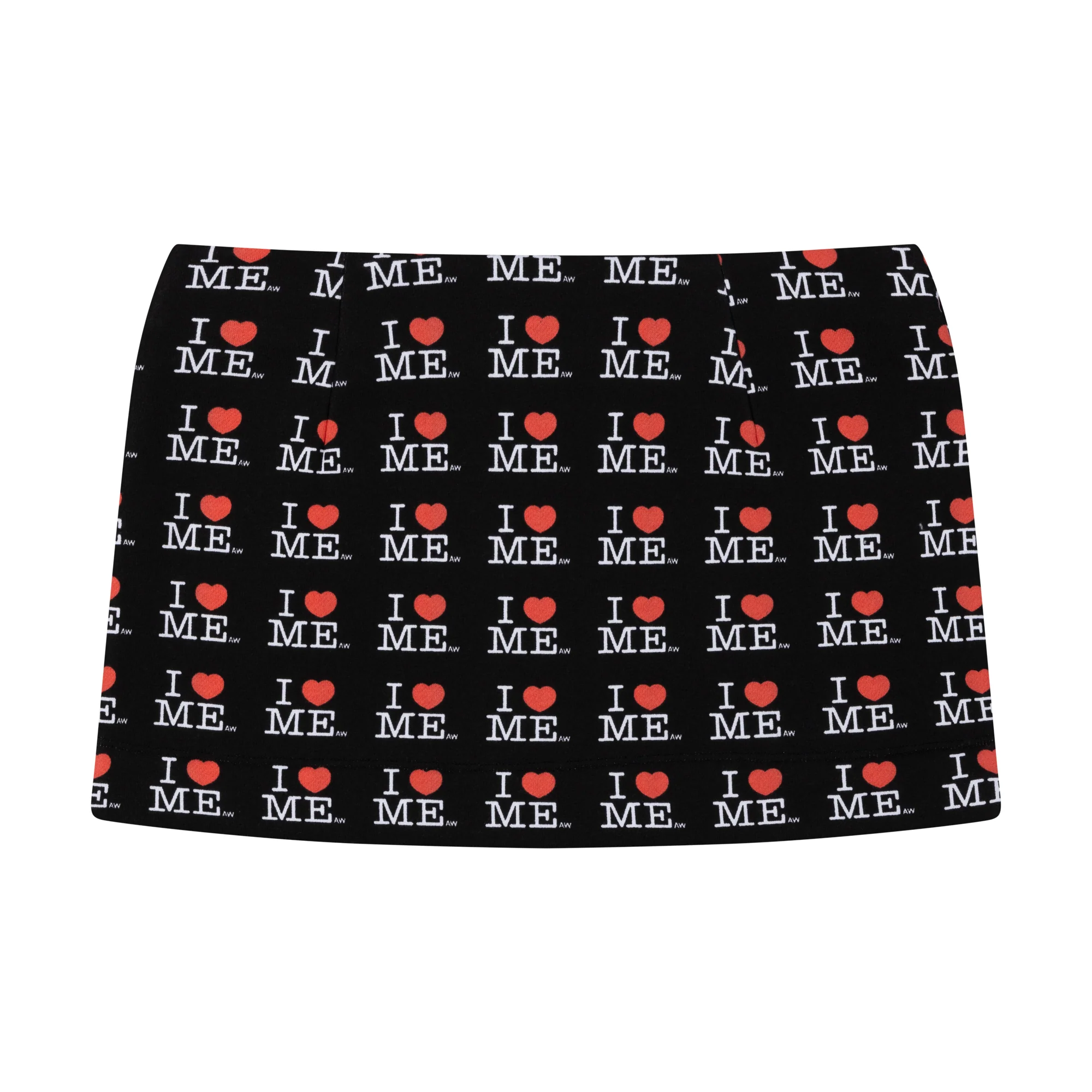 BLACK I HEART ME MINI SKIRT - Image 4