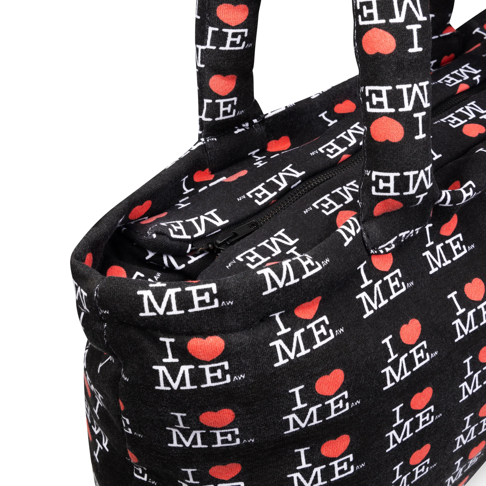 BLACK I HEART ME PILLOW BAG - Image 3