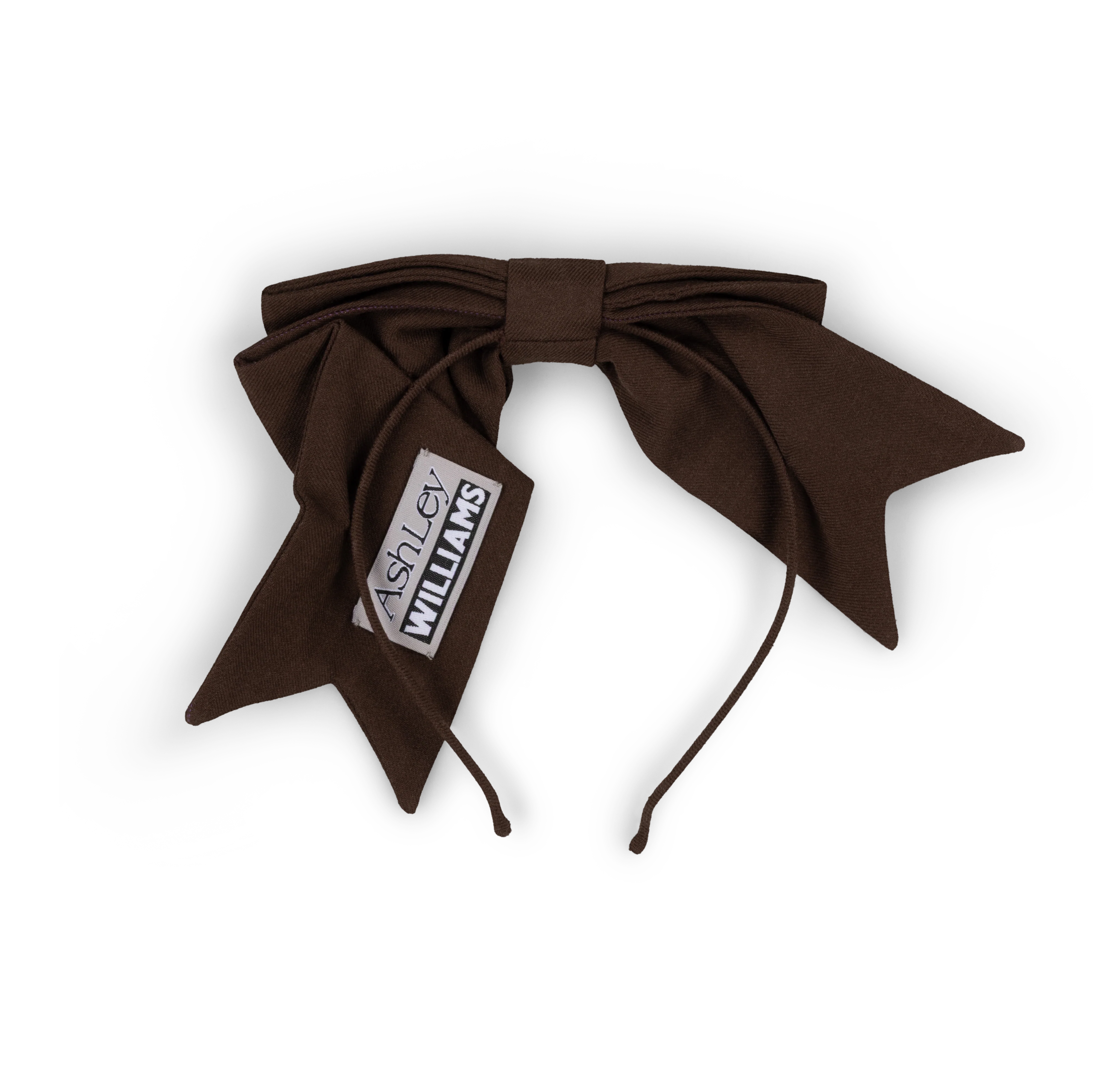BOW HAIR BAND - BROWN - Image 3