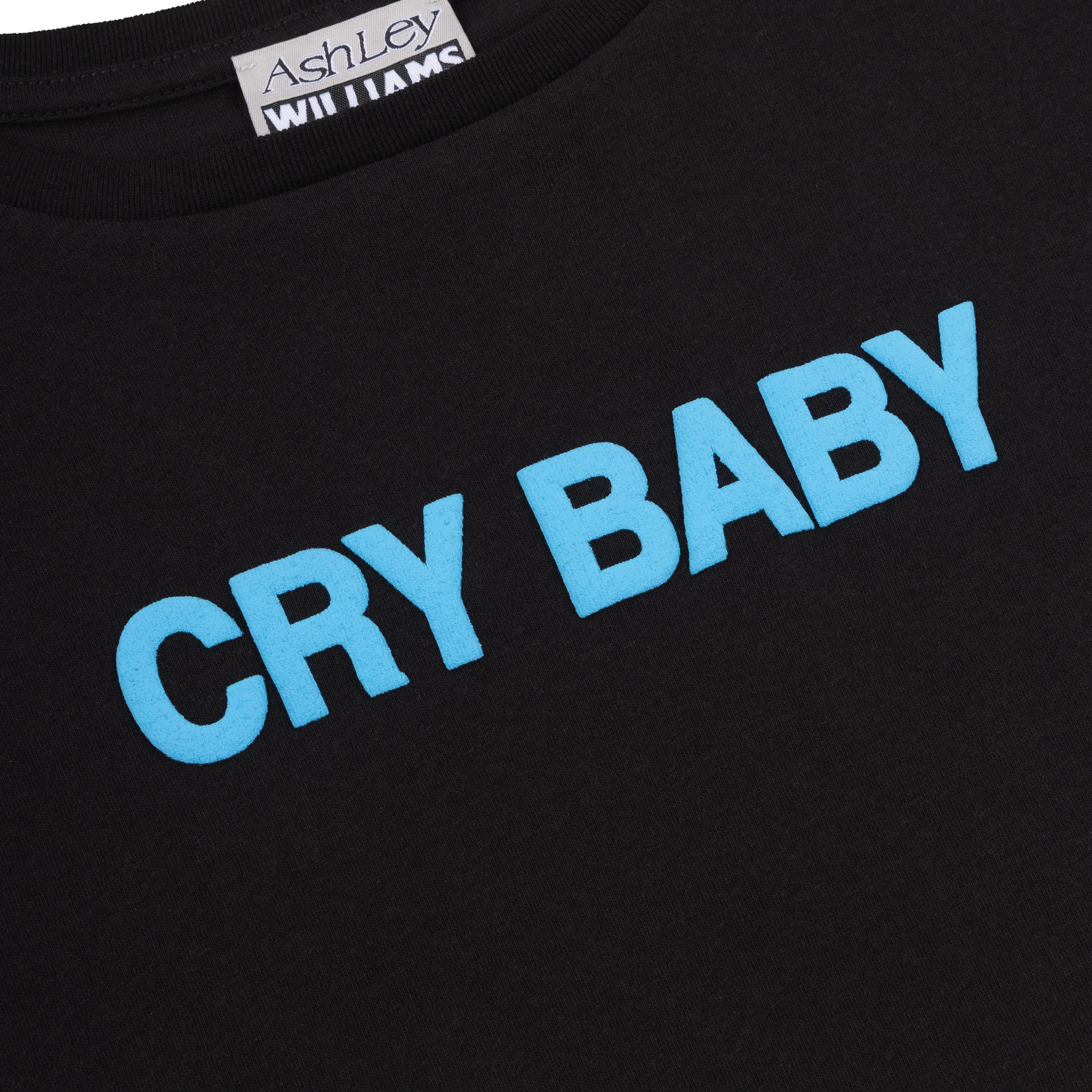 BLACK CRY BABY CROPPED T-SHIRT - Image 2