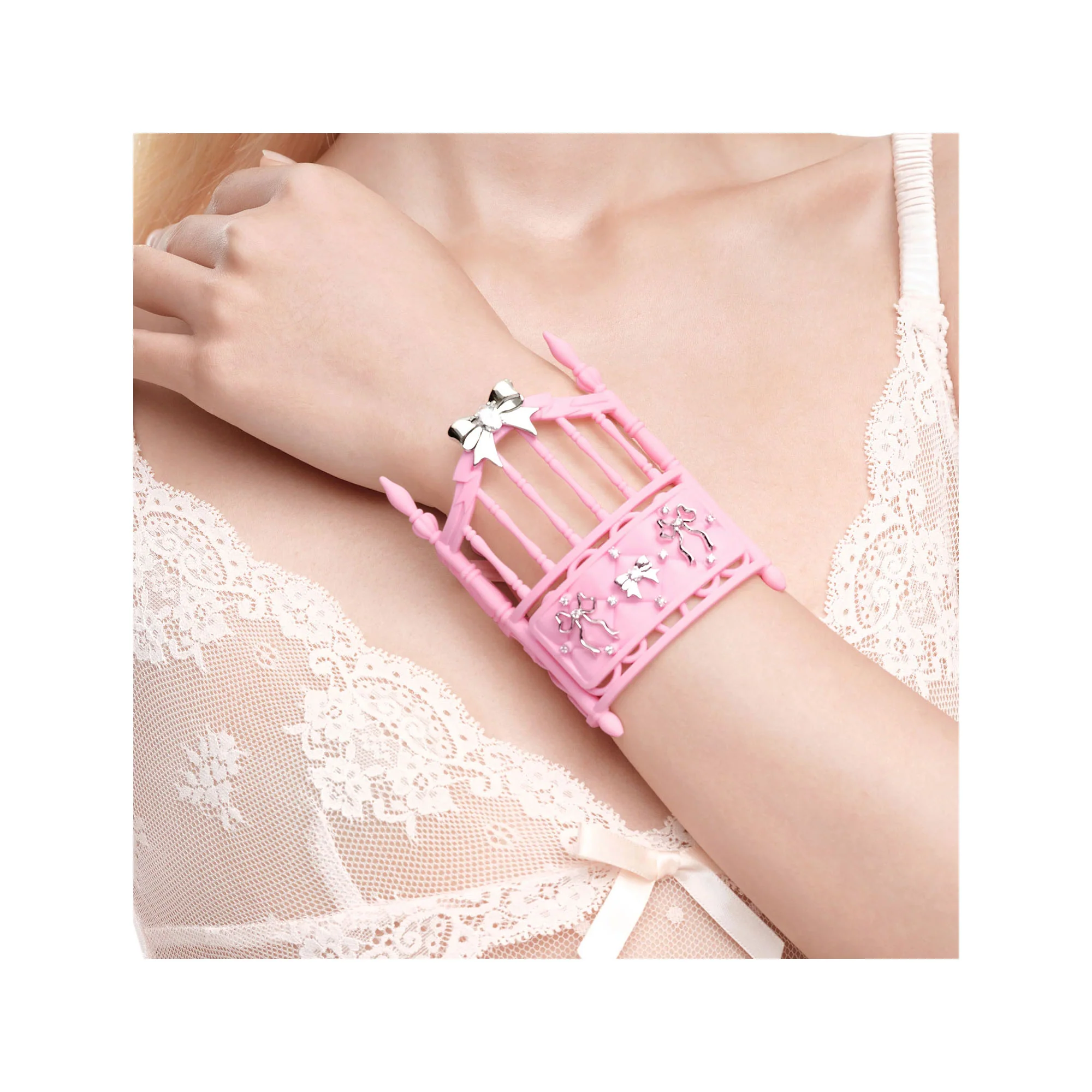 PINK ASHLEY WILLIAMS X YVMIN DOLL HOUSE BRACELET - Image 2