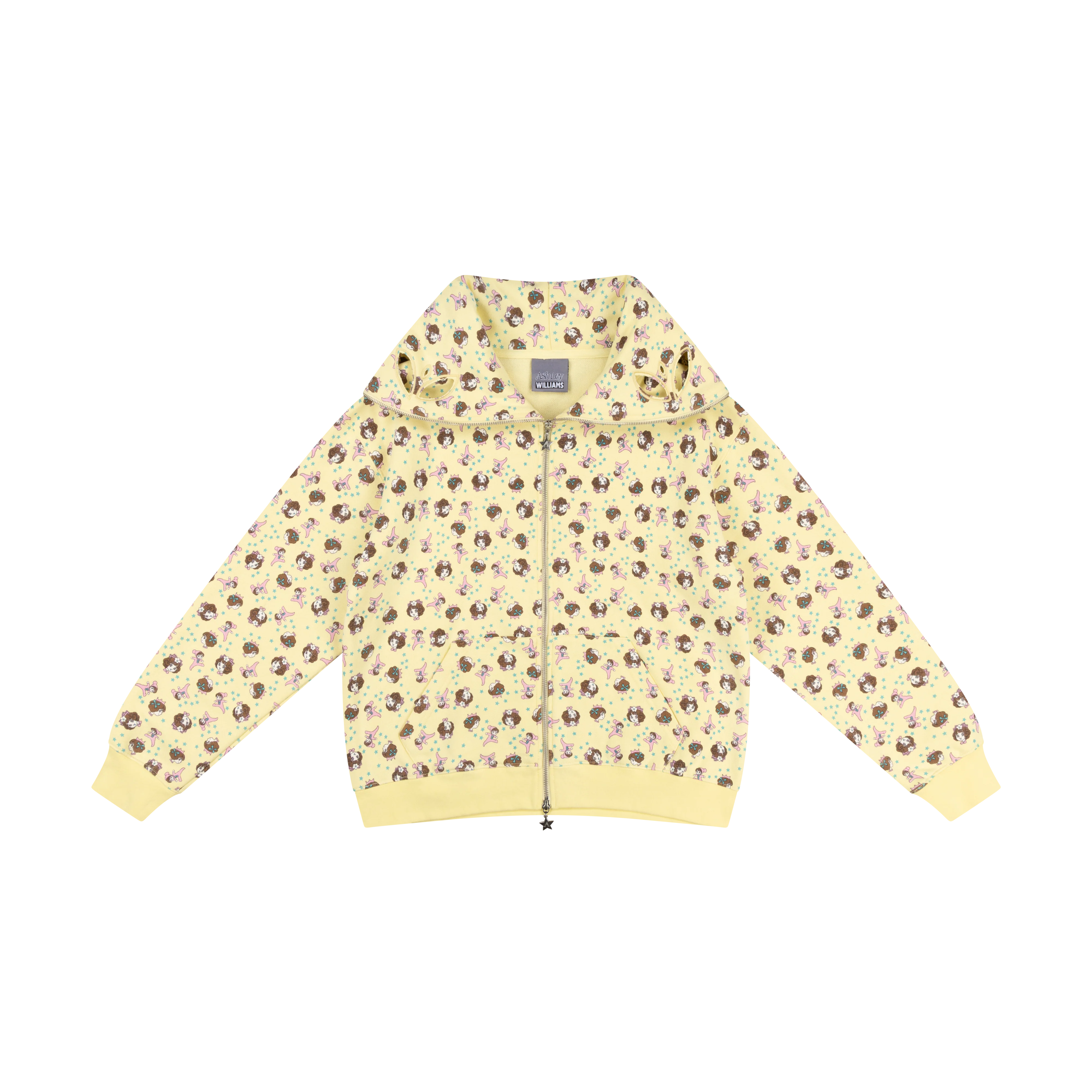 YELLOW GIRL BABY BUTTERFLY HOODIE - Image 3