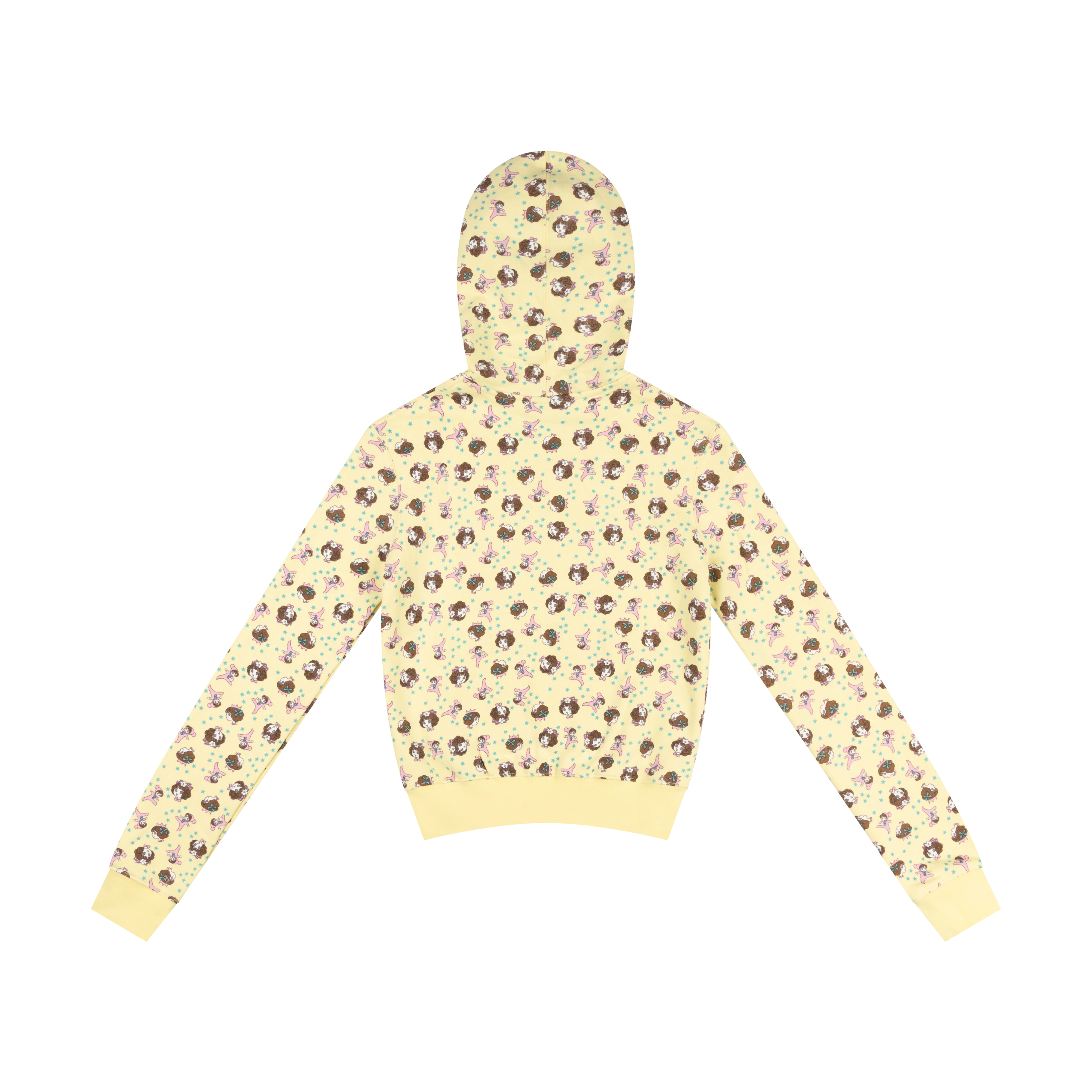 YELLOW GIRL BABY SHRUNK BABY HOODIE - Image 3