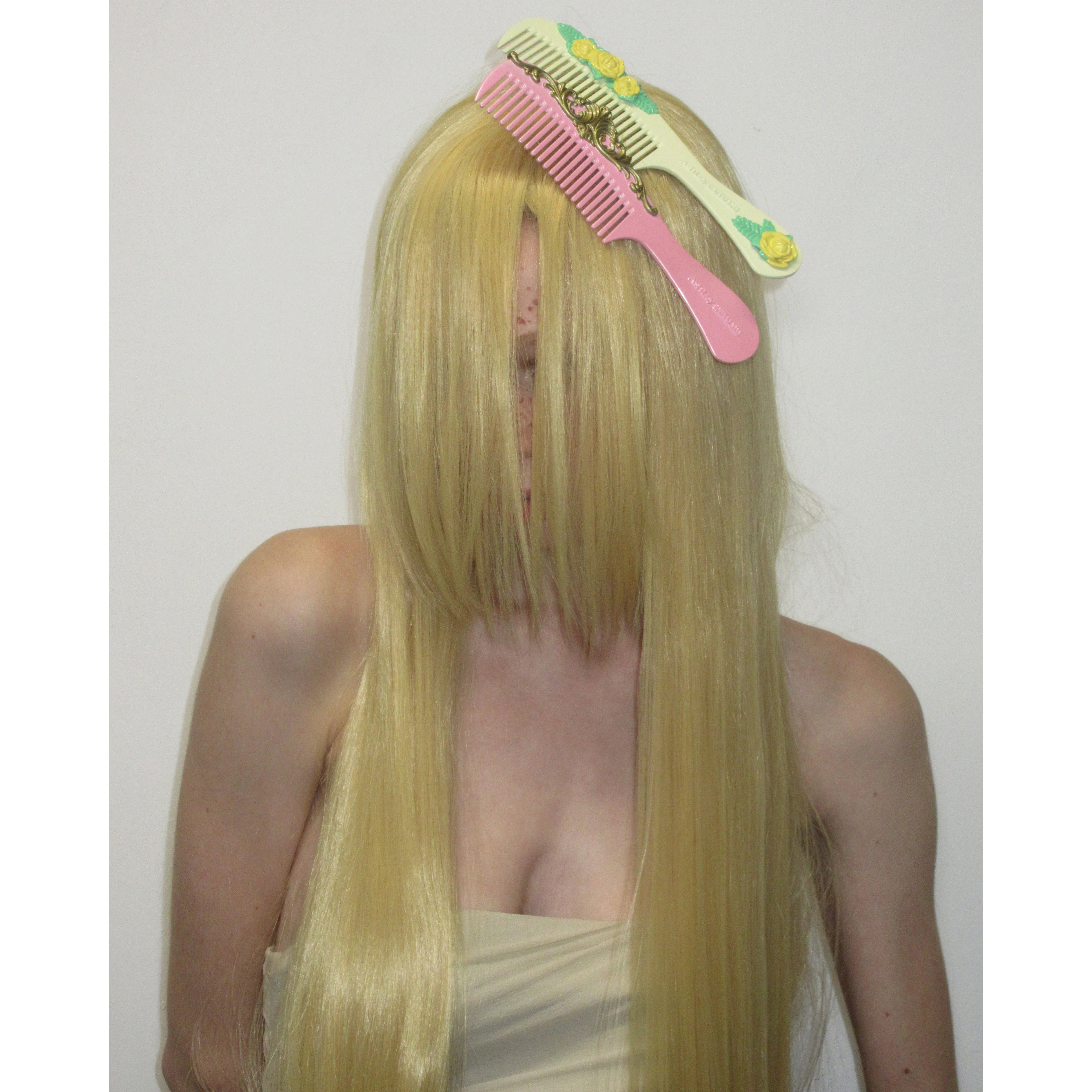 PINK FILIGREE COMB HAIR CLIP - Image 2