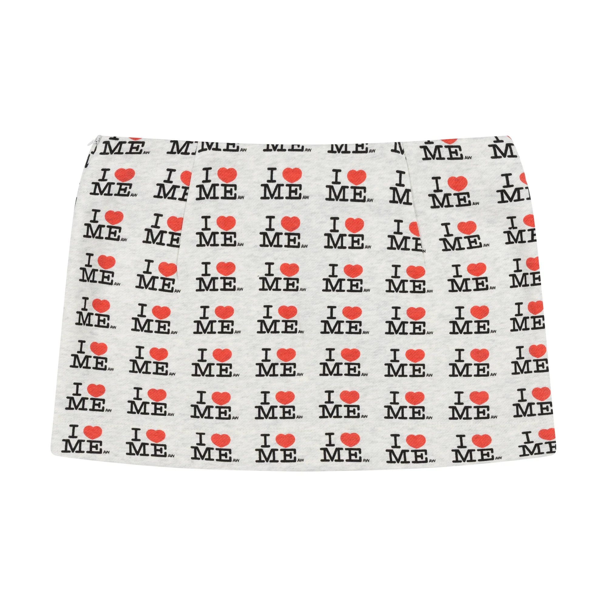 GREY I HEART ME MINI SKIRT - Image 4