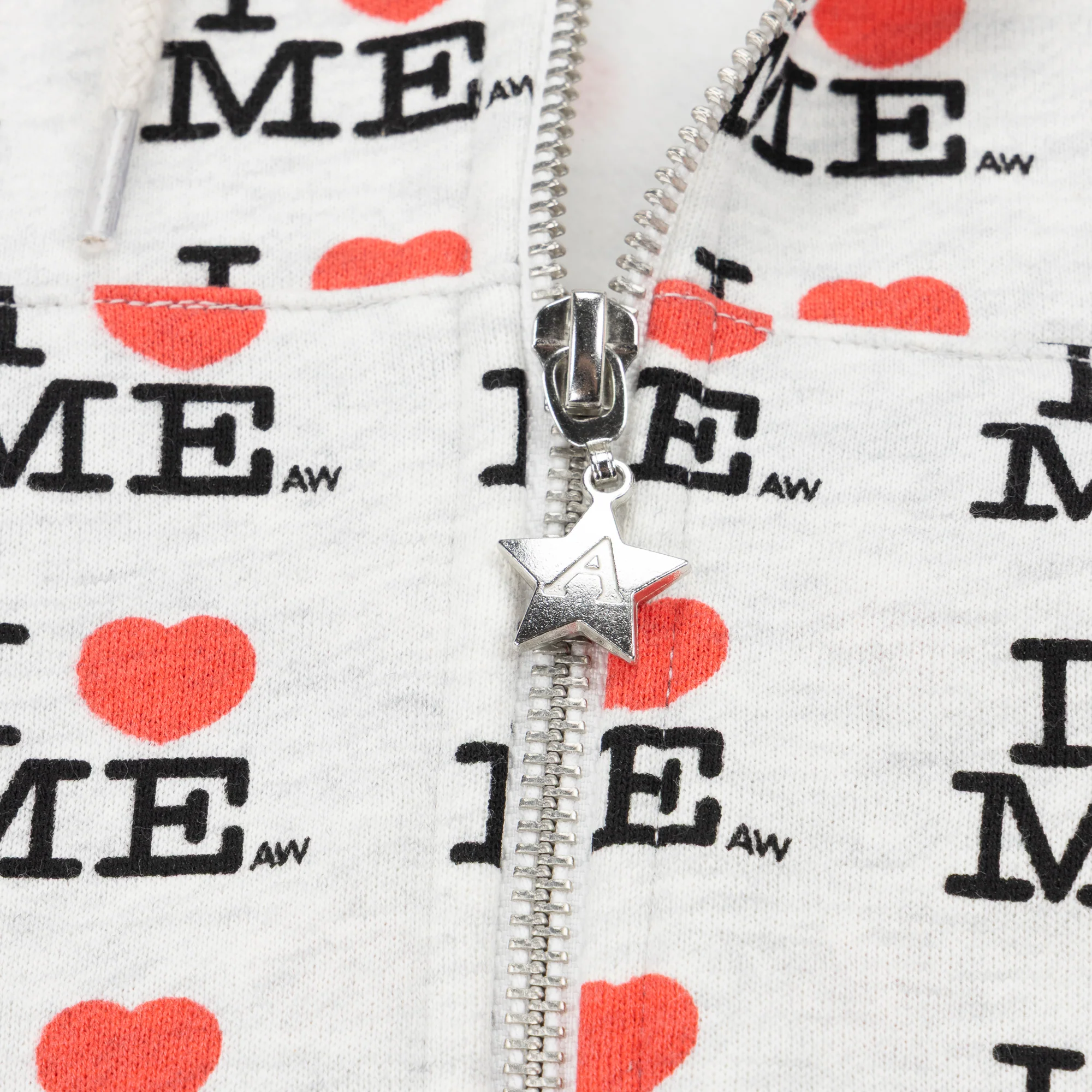 GREY I HEART ME SHRUNK BABY HOODIE - Image 7