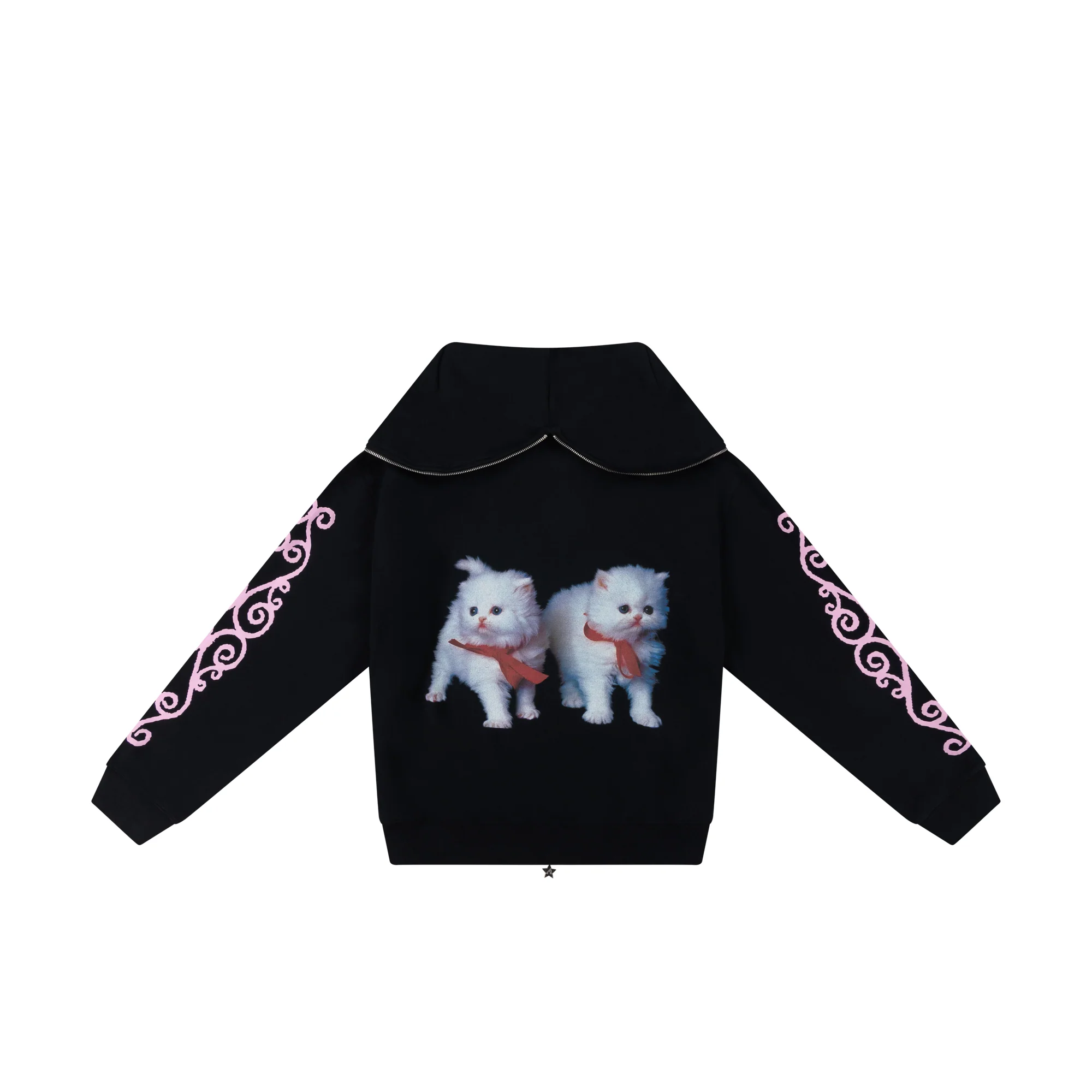 HAPPY KITTEN BUTTERFLY HOODIE - Image 3