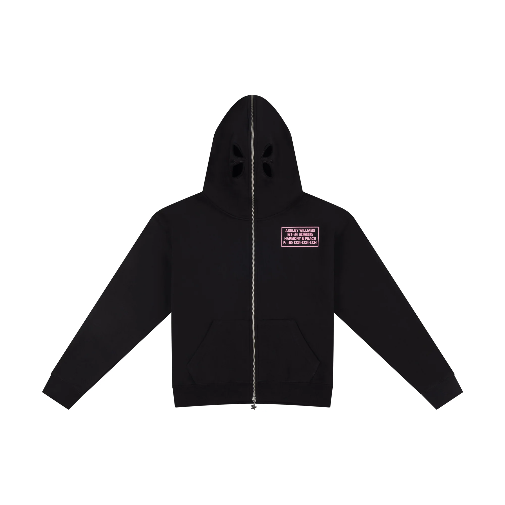 PINK HARMONY & PEACE BUTTERFLY HOODIE - Image 2