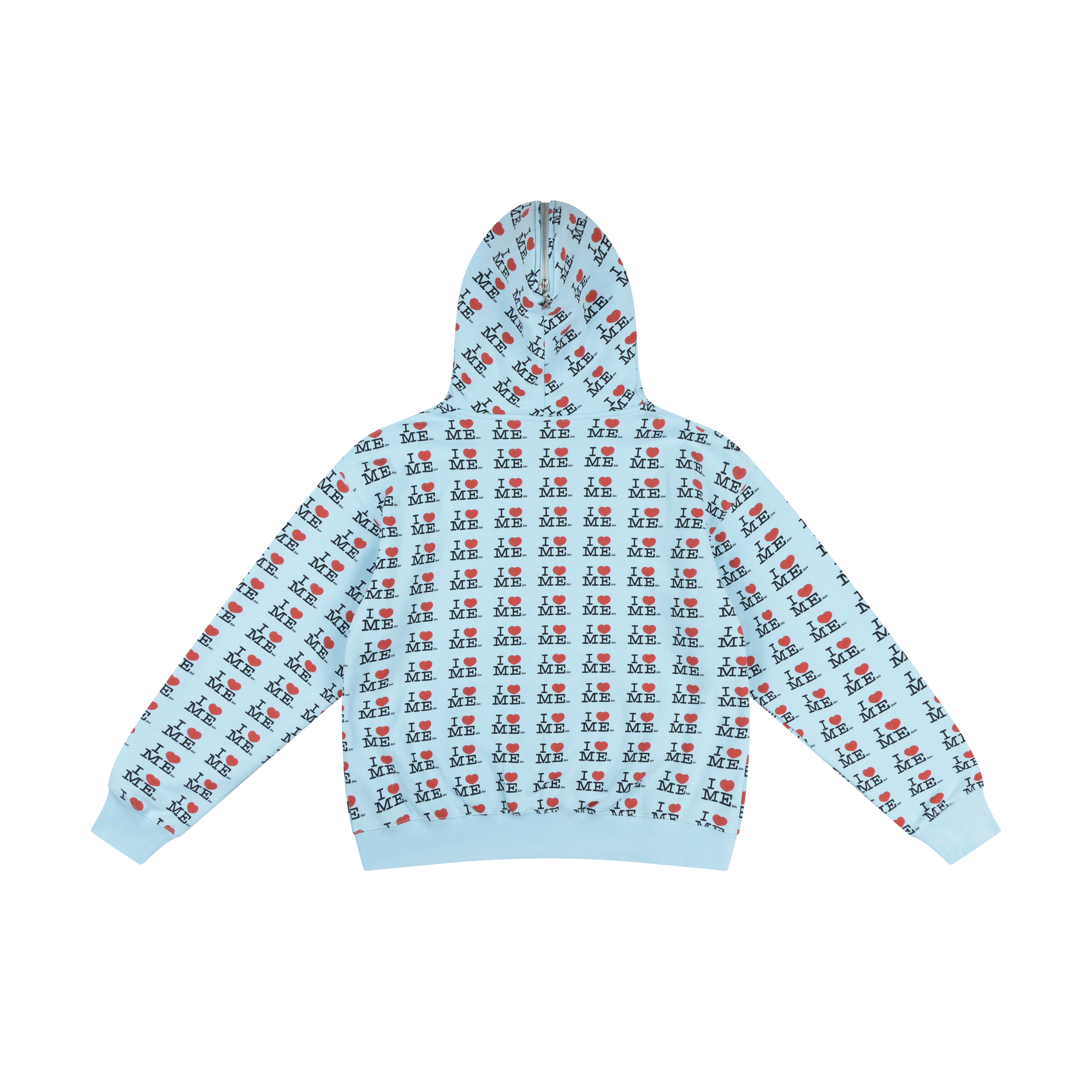 BLUE I HEART ME BUTTERFLY HOODIE - Image 4