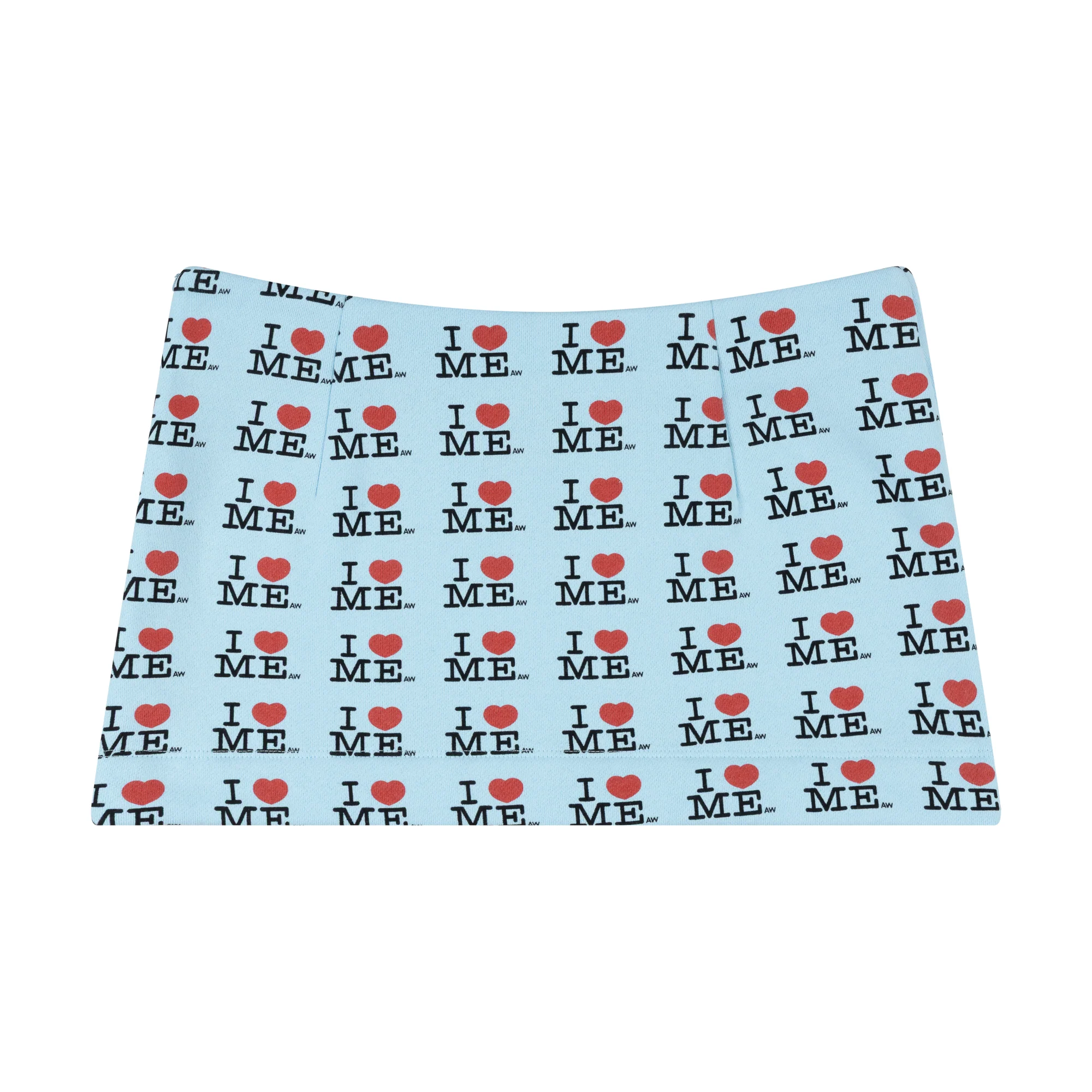 BLUE I HEART ME MINI SKIRT - Image 3