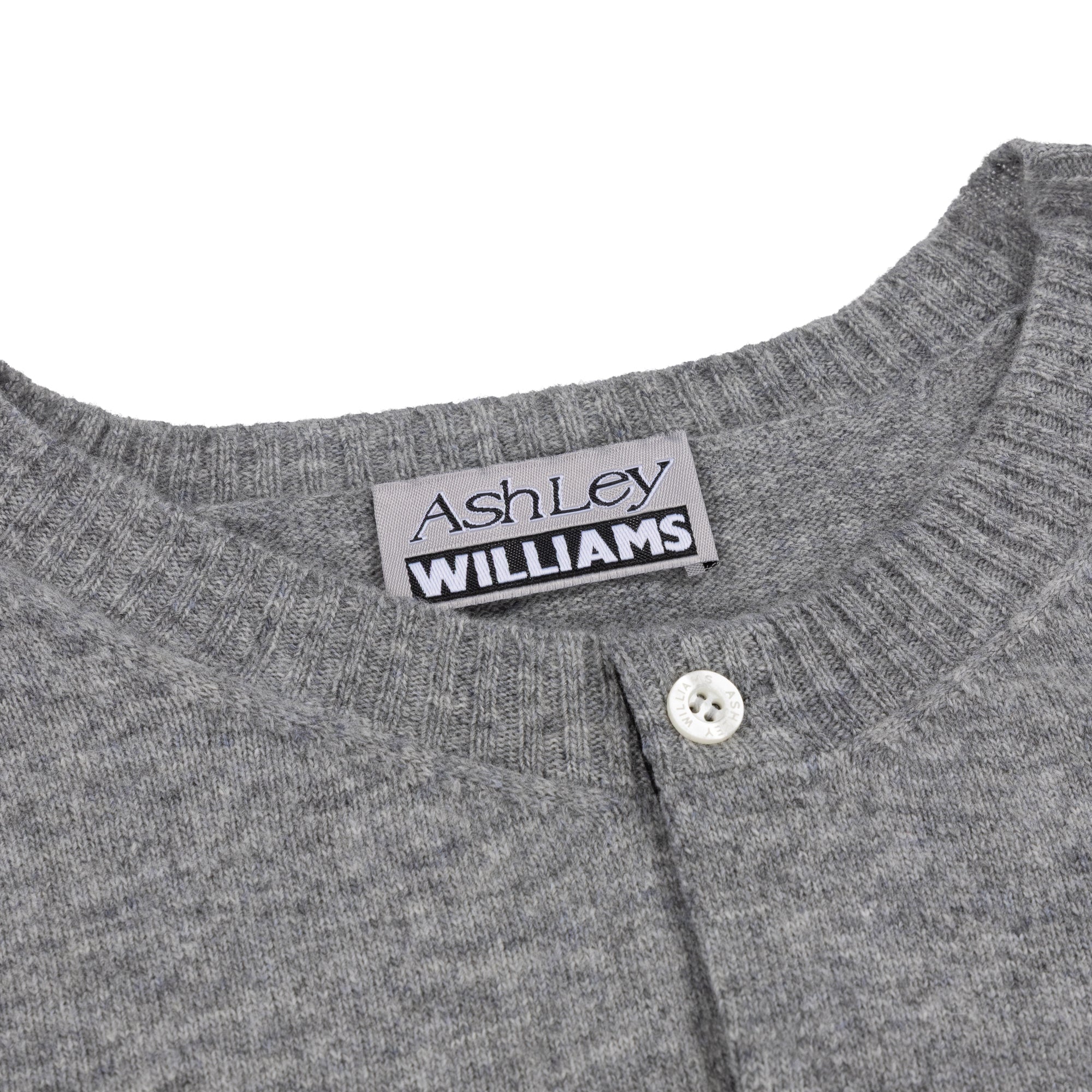 GREY KNIT SKULL CARDIGAN - Image 4