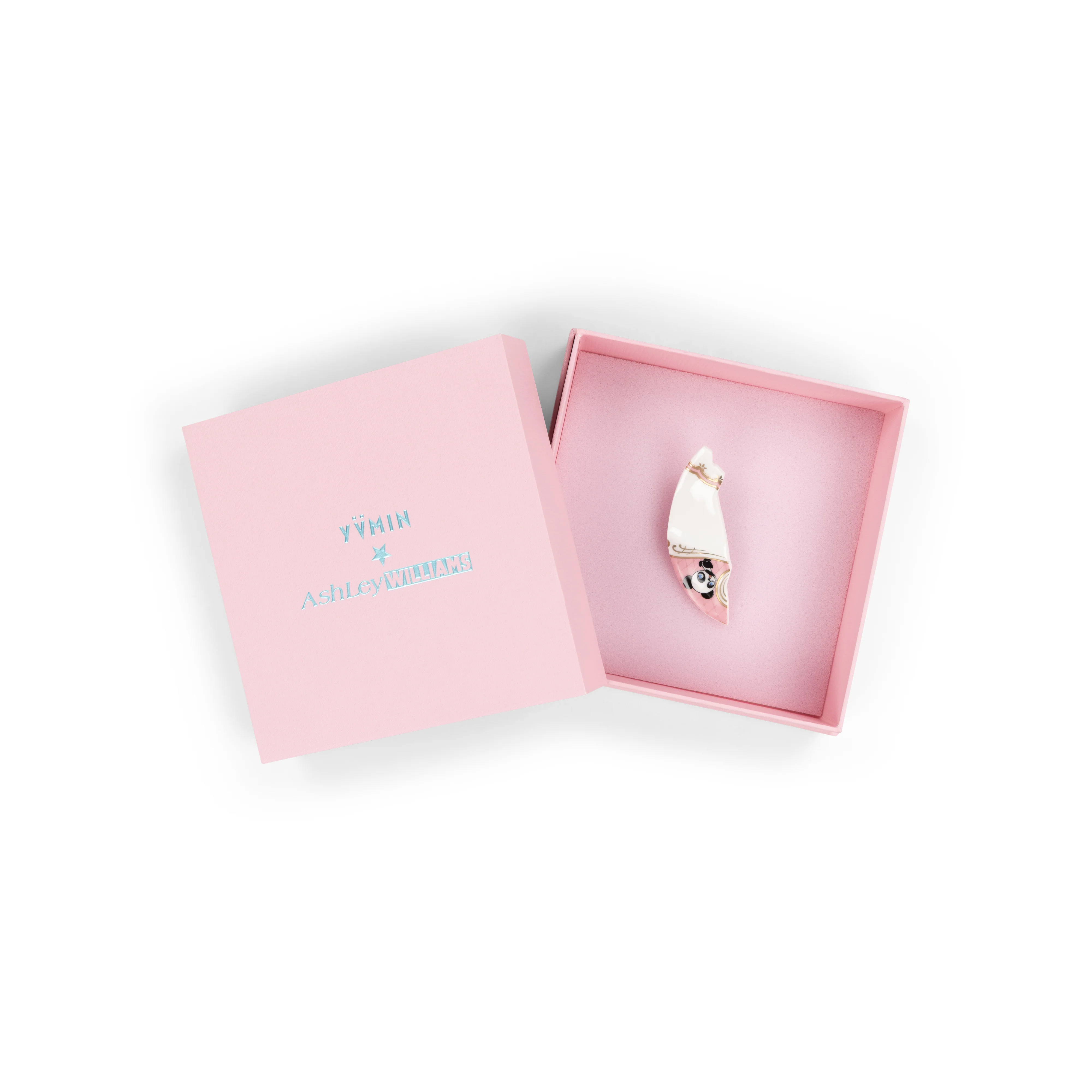 ASHLEY WILLIAMS X YVMIN LONG SMASH PLATE STUD EARRING - Image 3