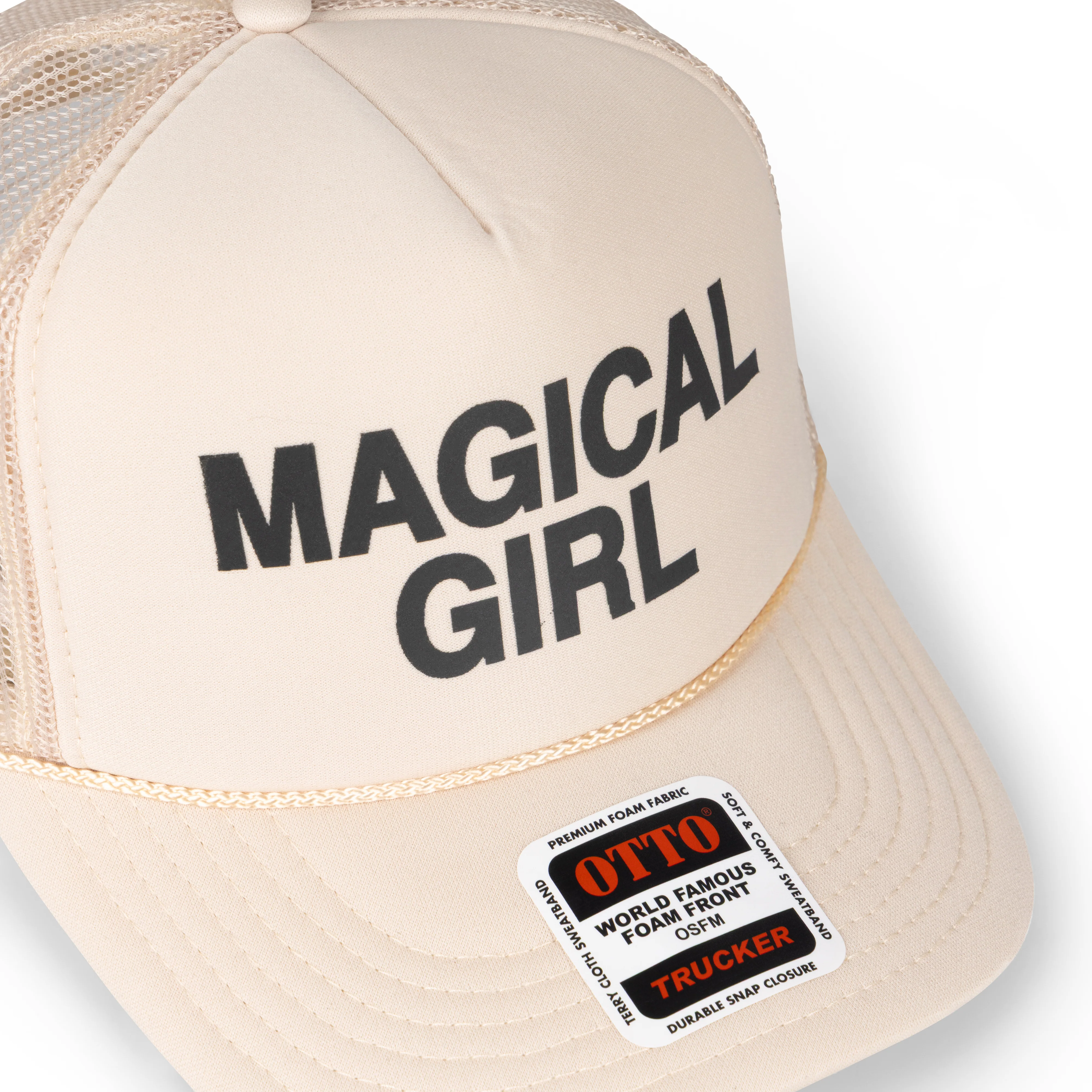 BEIGE MAGICAL GIRL TRUCKER CAP - Image 4