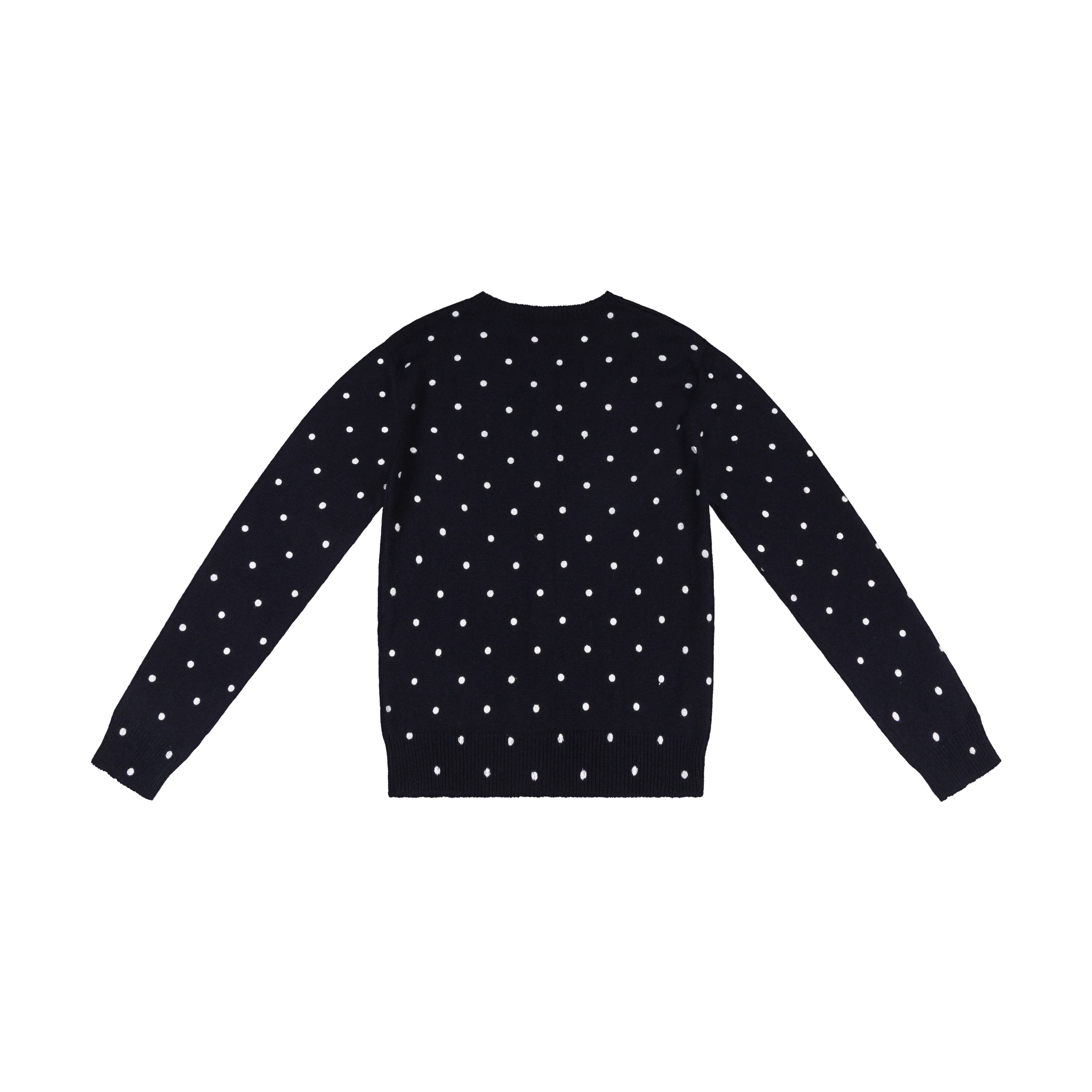 WHITE POLKA DOT MOLLY KNIT CARDIGAN - Image 2