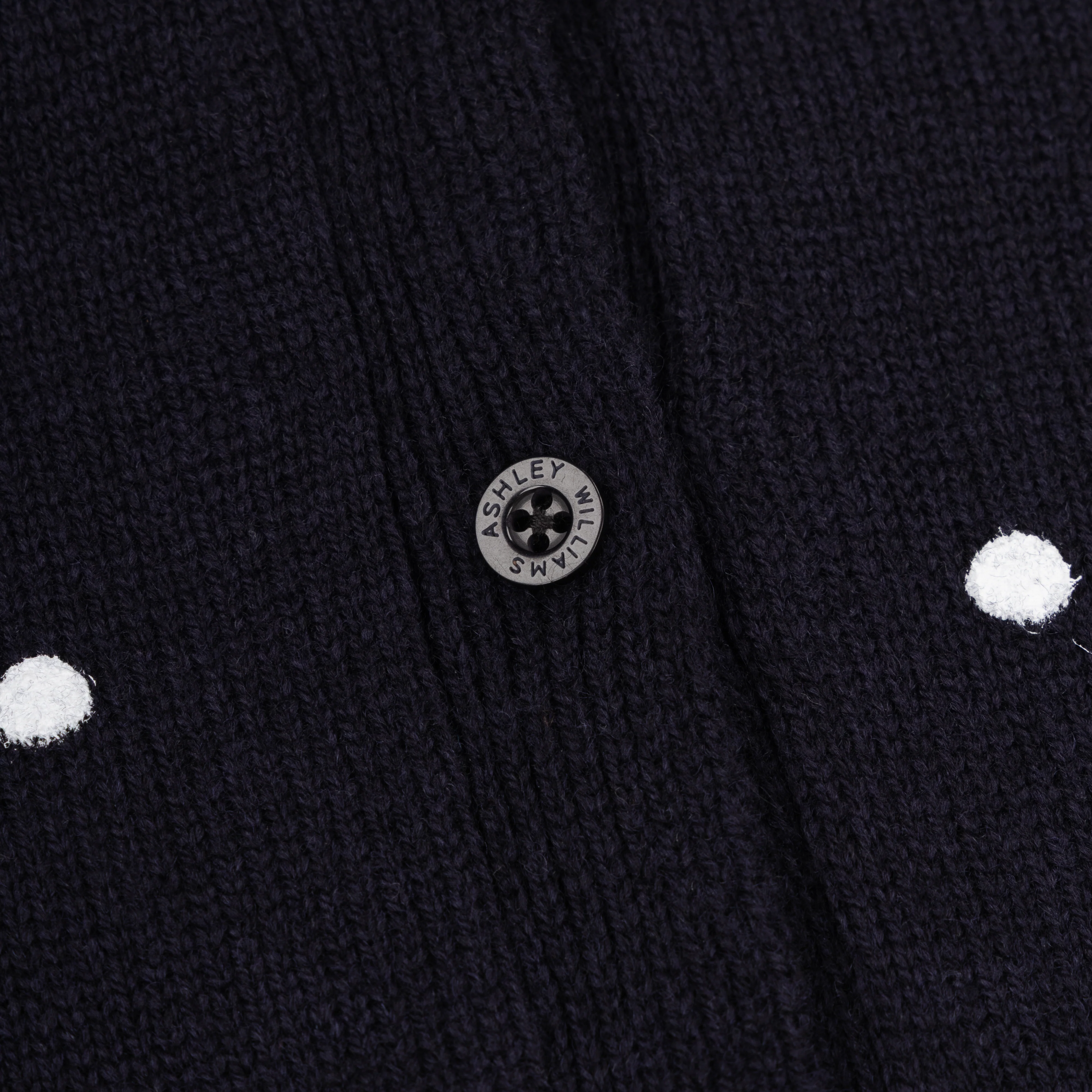 WHITE POLKA DOT MOLLY KNIT CARDIGAN - Image 4