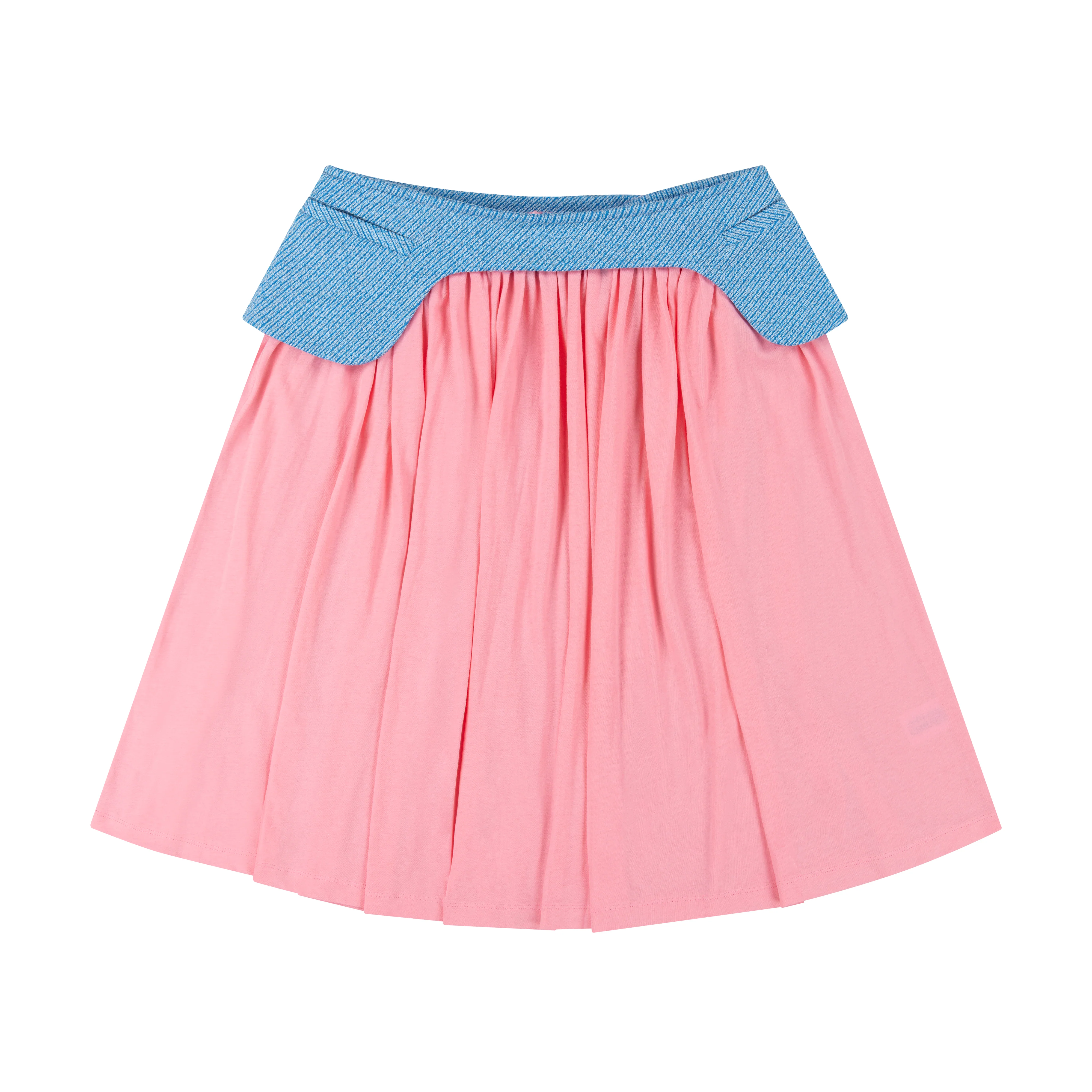 PINK PILLBOX SKIRT