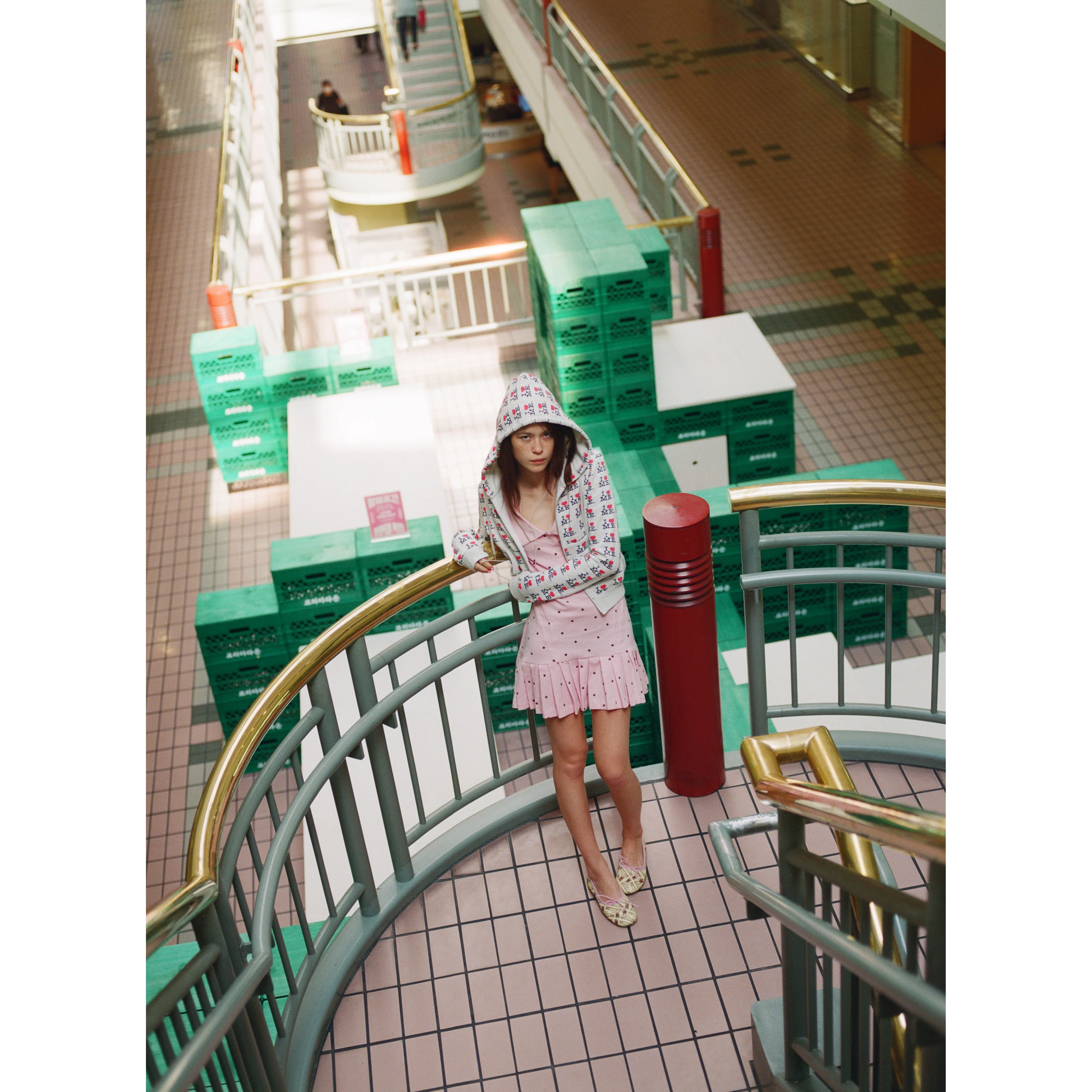 GREY I HEART ME SHRUNK BABY HOODIE - Image 3