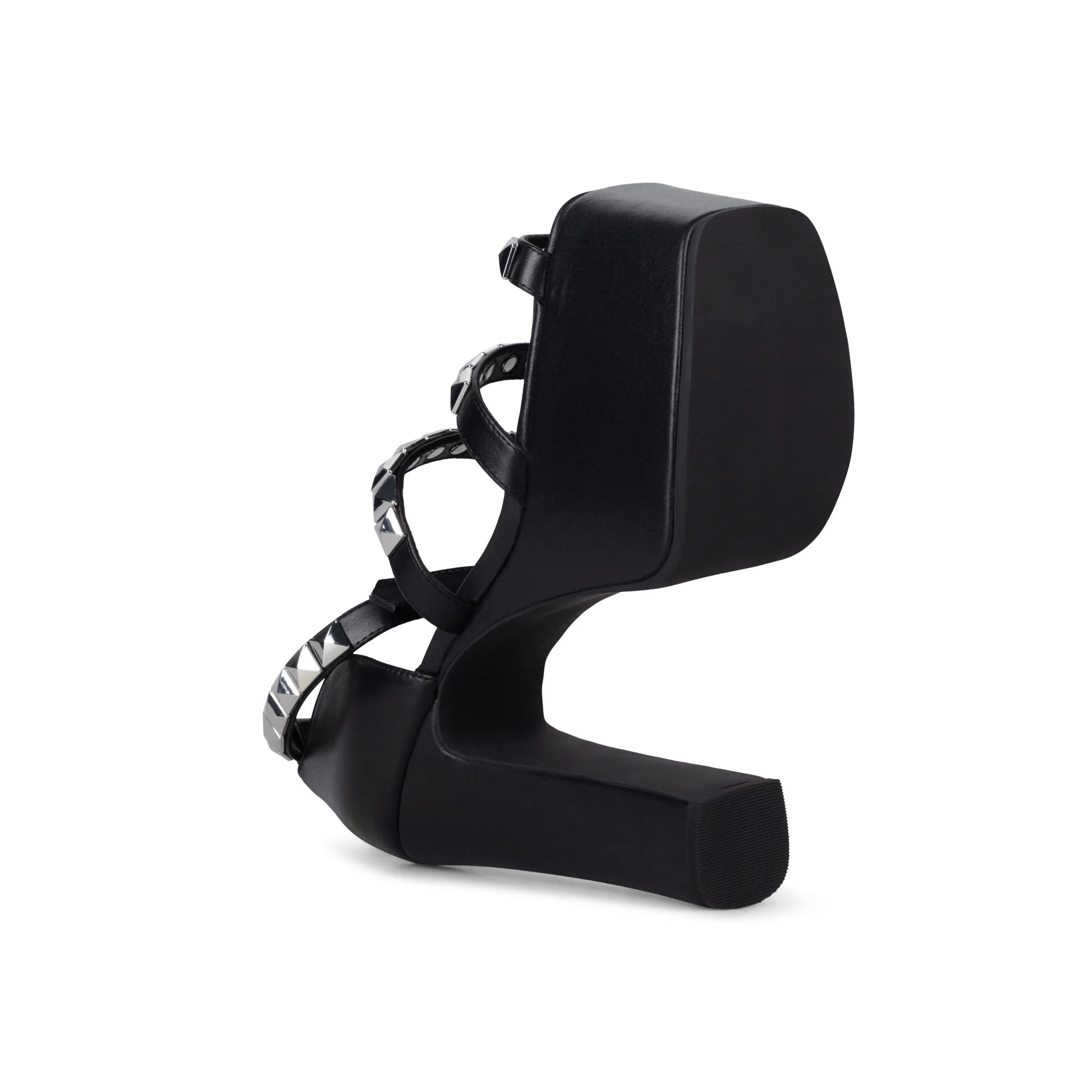 BLACK STUDDED IRIS HEELS - Image 5
