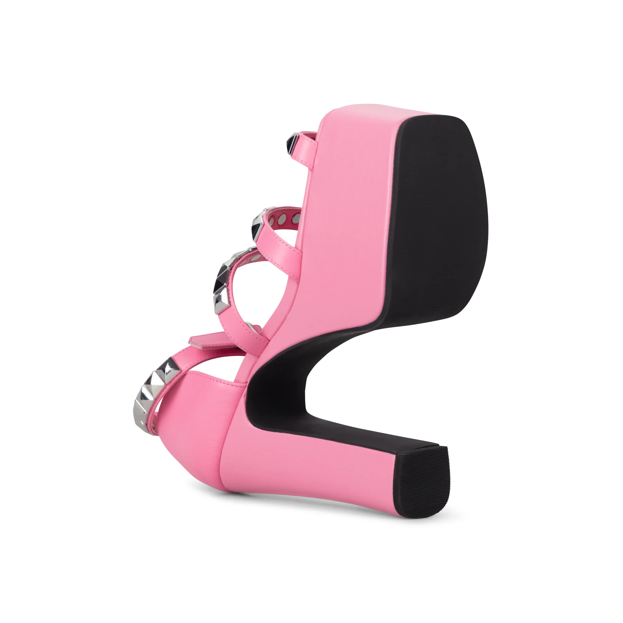 PINK STUDDED IRIS HEELS - Image 3