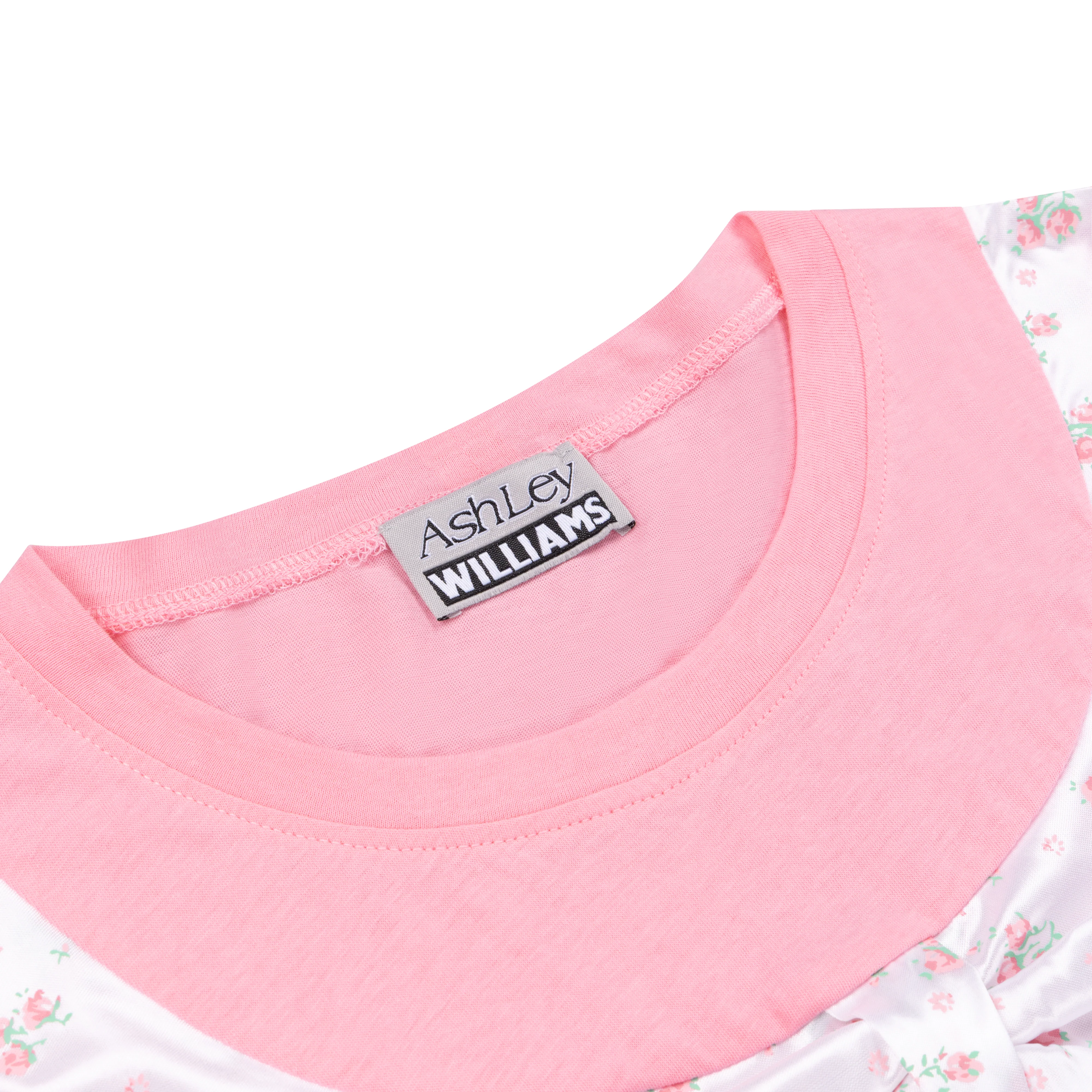 PINK & FLORAL T-SHIRT GOWN - Image 4