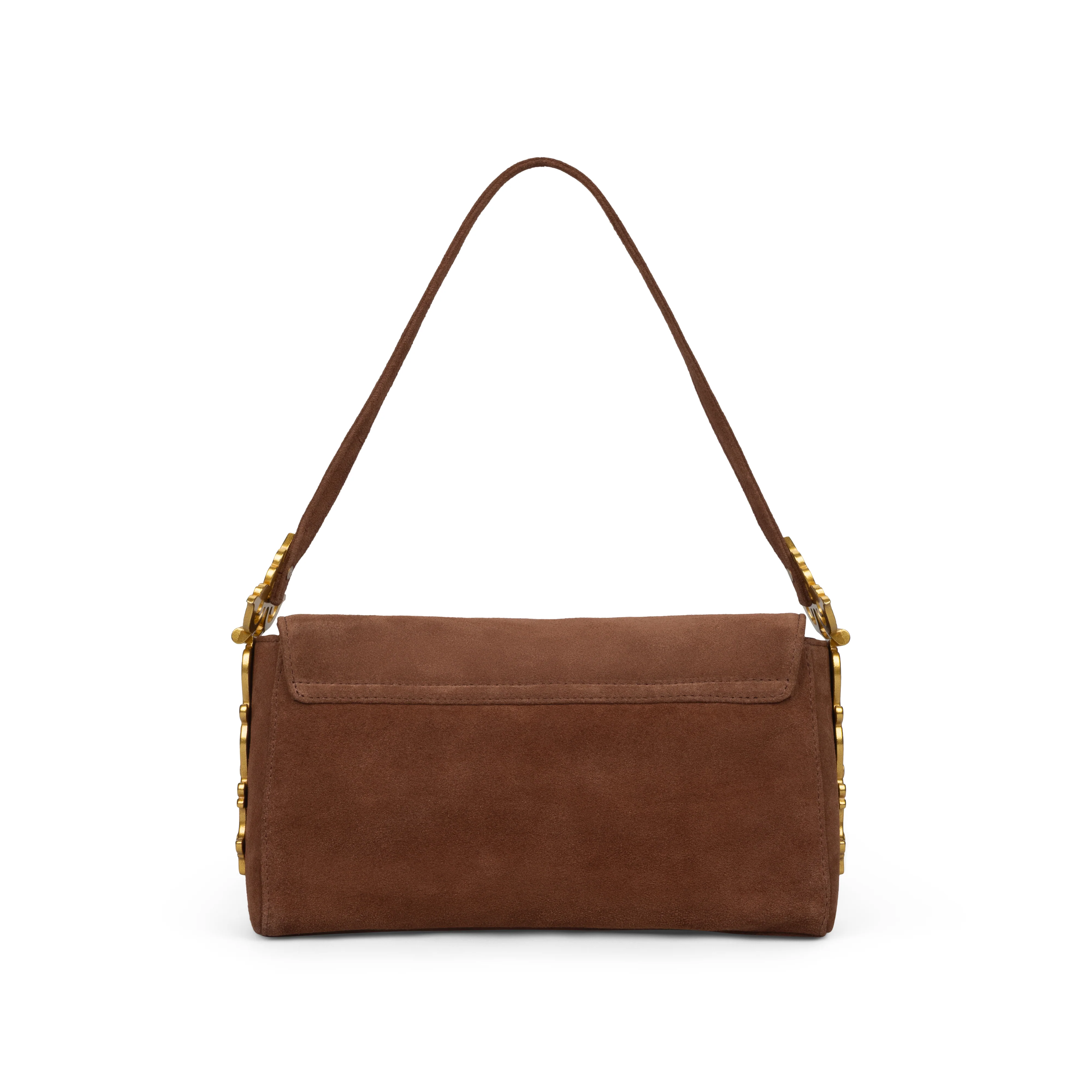TREASURE CHEST SUEDE LOCK HANDBAG - Image 3