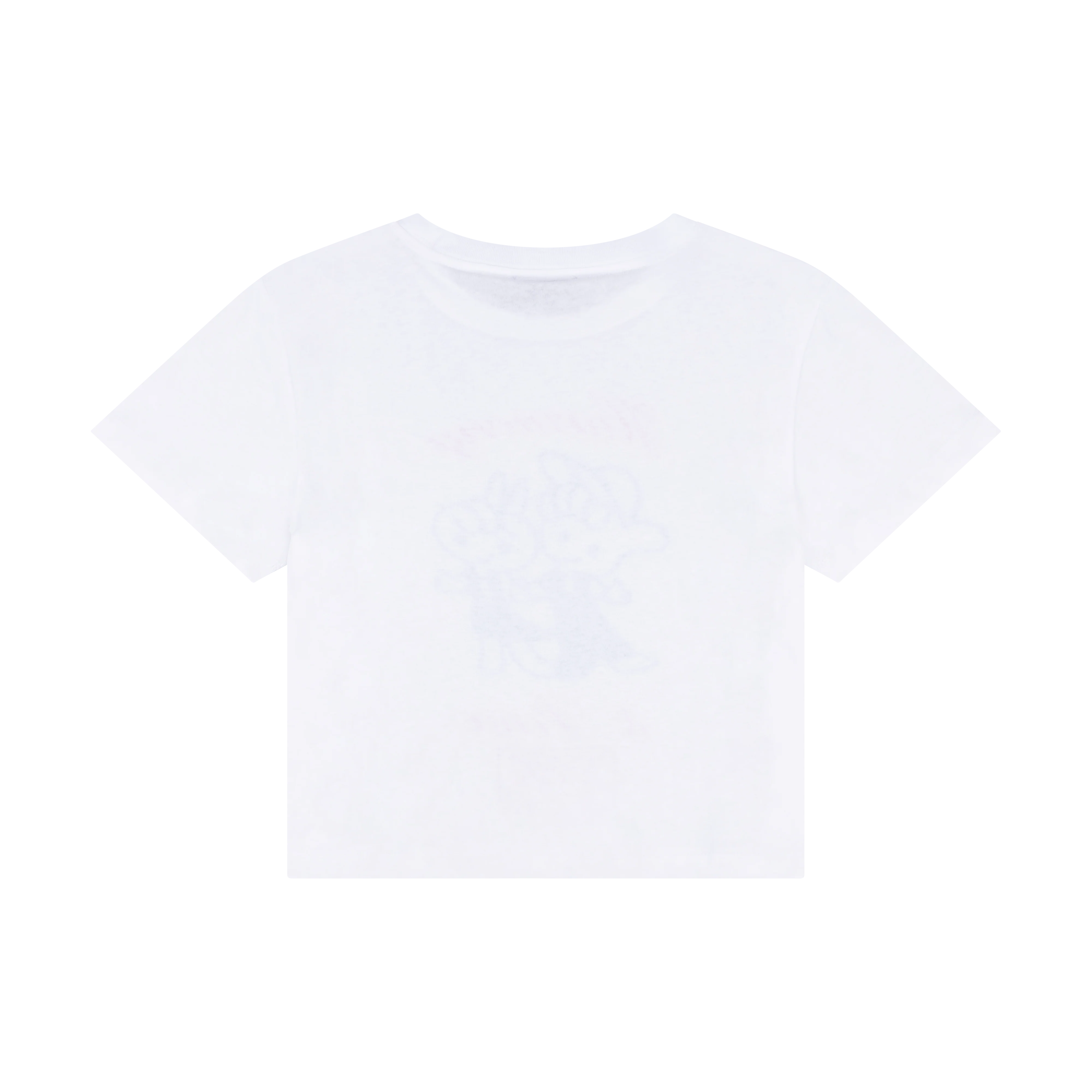 CROPPED T-SHIRT / HARMONY & PEACE - WHITE - Image 2